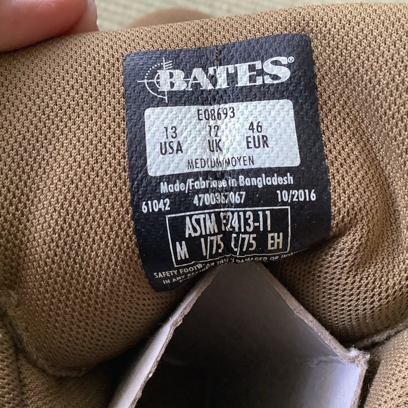 Bates Boots Ranger II Composite Toe men’s 13 E08693 NEW ASTM F2413-11 - Picture 7 of 9